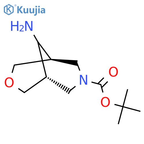 (1R,5S,9s)-tert-butyl 9-amino-3-oxa-7-azabicyclo[3.3.1]nonane-7-carboxylate structure