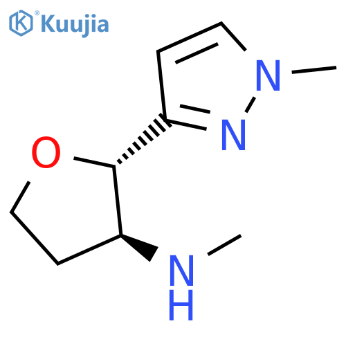 (2S,3S)-N-methyl-2-(1-methyl-1H-pyrazol-3-yl)oxolan-3-amine structure