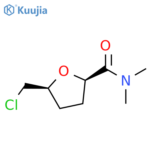 (2R,5S)-5-(chloromethyl)-N,N-dimethyloxolane-2-carboxamide structure