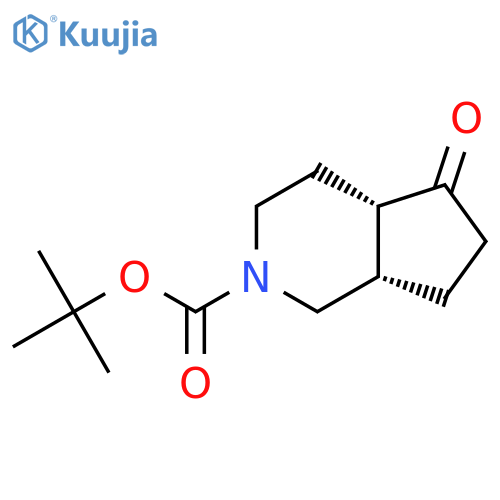 tert-butyl (4aS,7aS)-5-oxo-3,4,4a,6,7,7a-hexahydro-1H-cyclopenta[c]pyridine-2-carboxylate structure