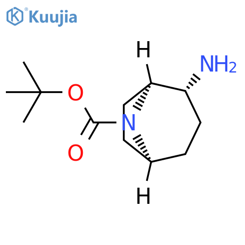 tert-butyl (1S,2R,5S)-2-amino-8-azabicyclo[3.2.1]octane-8-carboxylate structure