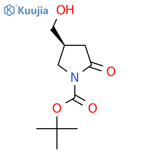 (S)-tert-Butyl 4-(hydroxymethyl)-2-oxopyrrolidine-1-carboxylate structure