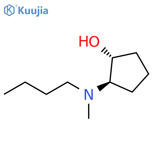 trans-2-butyl(methyl)aminocyclopentan-1-ol structure