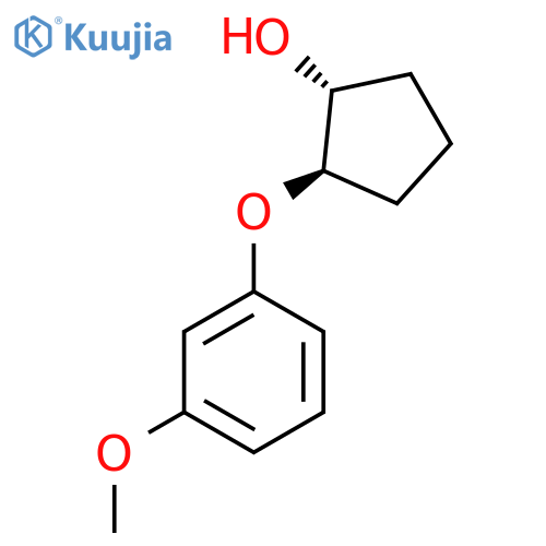 Rel-(1R,2R)-2-(3-methoxyphenoxy)cyclopentan-1-ol structure