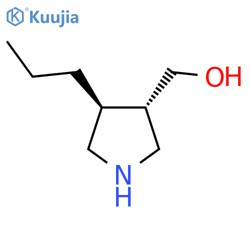 [(3S,4S)-4-Propylpyrrolidin-3-yl]methanol structure