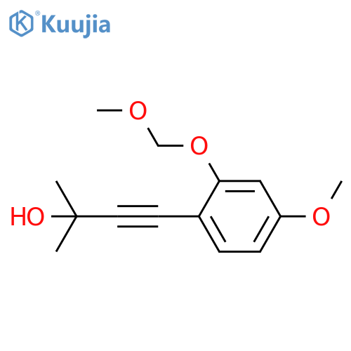 3-Butyn-2-ol, 4-[4-methoxy-2-(methoxymethoxy)phenyl]-2-methyl- structure