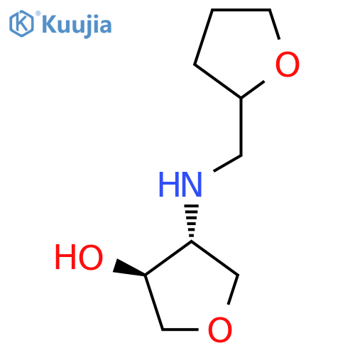 trans-4-{(oxolan-2-yl)methylamino}oxolan-3-ol structure