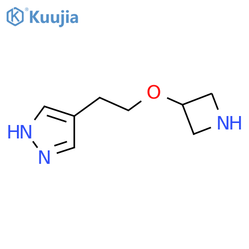 4-[2-(azetidin-3-yloxy)ethyl]-1H-pyrazole structure