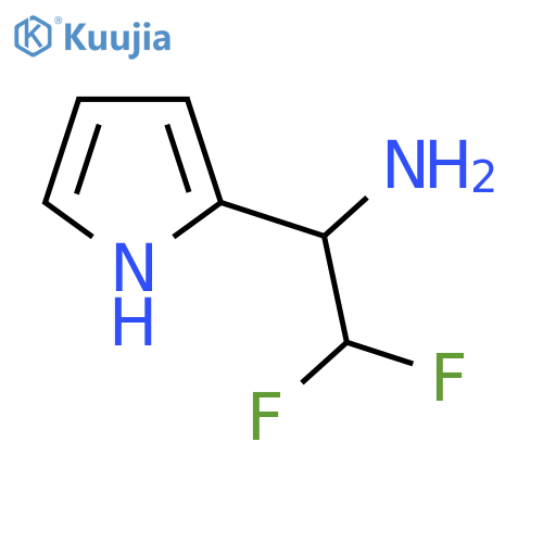 2,2-difluoro-1-(1H-pyrrol-2-yl)ethan-1-amine structure
