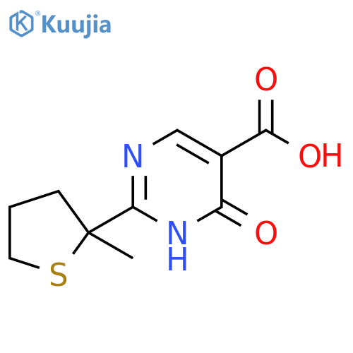 5-Pyrimidinecarboxylic acid, 1,6-dihydro-6-oxo-2-(tetrahydro-2-methyl-2-thienyl)- structure