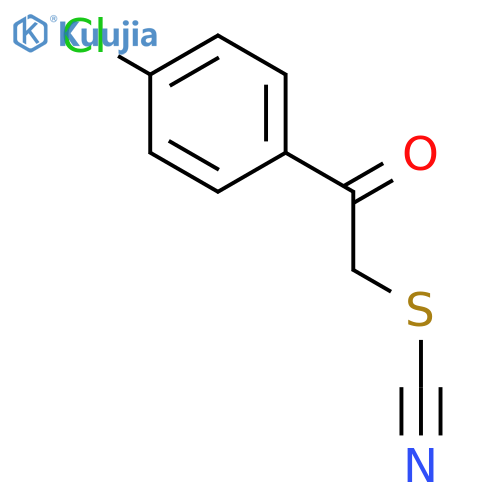 2-(4-chlorophenyl)-2-oxoethyl thiocyanate structure