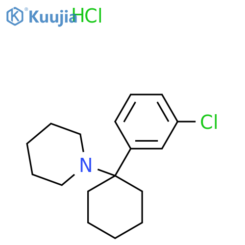1-[1-(3-Chlorophenyl)cyclohexyl]-piperidine, monohydrochloride structure