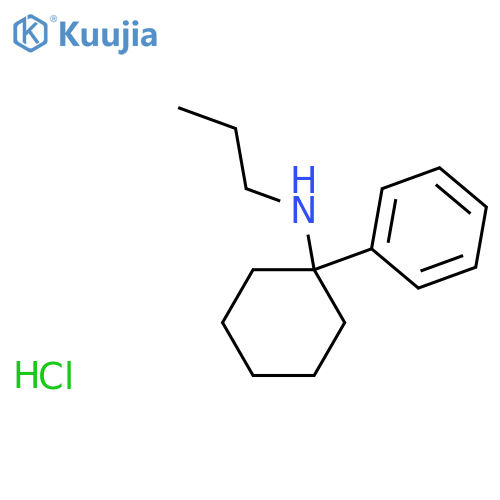 1-Phenyl-N-propylcyclohexan-1-amine;hydrochloride structure