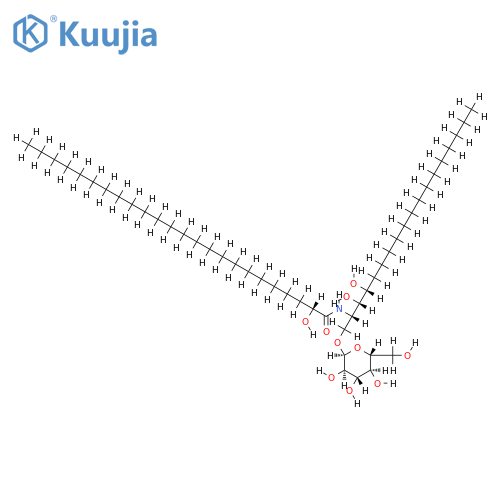 1-O-beta-D-glucopyranosyl-(2S,3S,4R,9Z)-2-[(2R)-2-hydroxytetracosanoylamino]-1,3,4-octadecanetriol structure