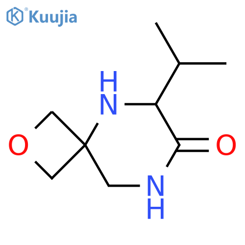 2-Oxa-5,8-diazaspiro[3.5]nonan-7-one, 6-(1-methylethyl)- structure