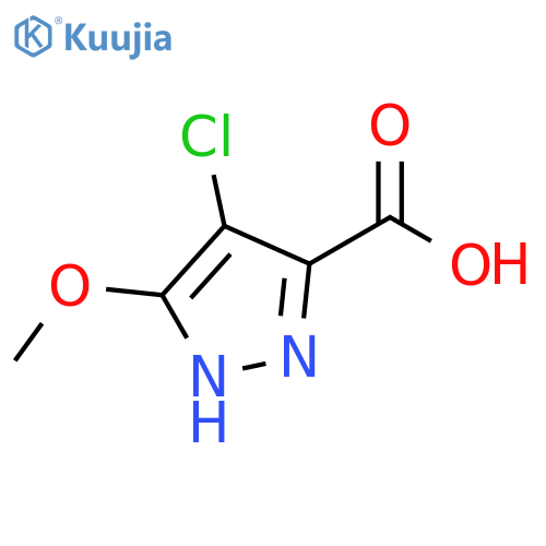 4-chloro-3-methoxy-1H-pyrazole-5-carboxylic acid structure