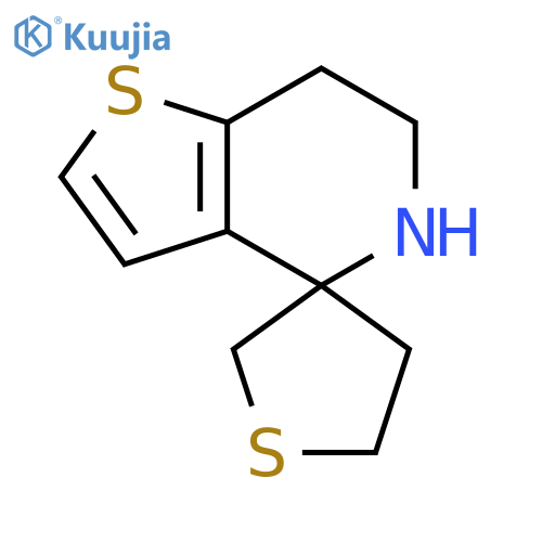 6,7-dihydro-5H-spirothieno3,2-cpyridine-4,3'-thiolane structure