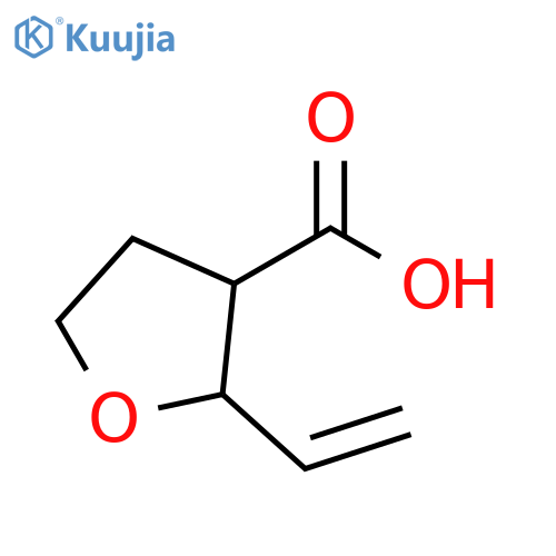 2-ethenyloxolane-3-carboxylic acid, trans structure