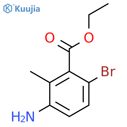 Ethyl 3-amino-6-bromo-2-methylbenzoate structure