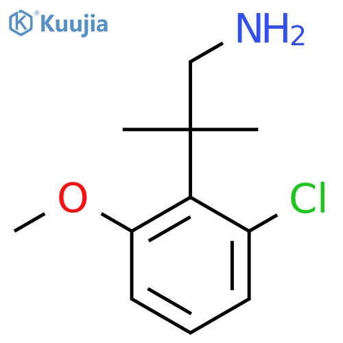 2-(2-chloro-6-methoxyphenyl)-2-methylpropan-1-amine structure