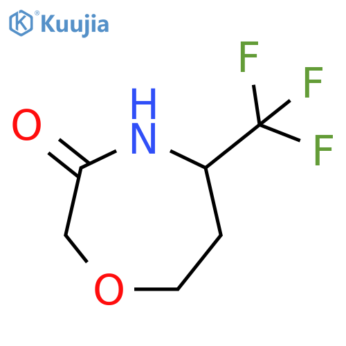 5-(trifluoromethyl)-1,4-oxazepan-3-one structure