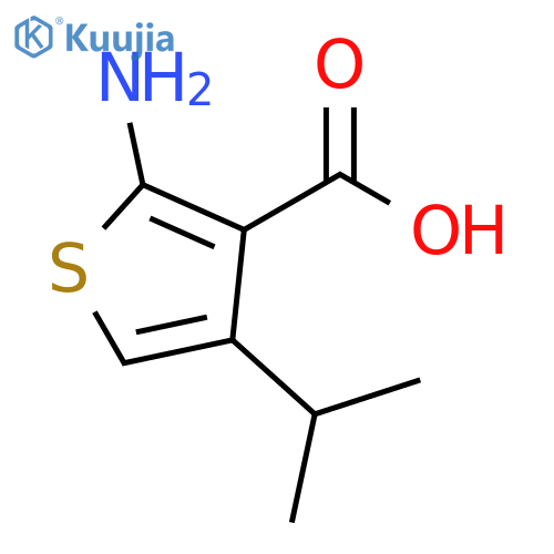 2-amino-4-(propan-2-yl)thiophene-3-carboxylic acid structure