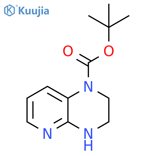 Pyrido[2,3-b]pyrazine-1(2H)-carboxylic acid, 3,4-dihydro-, 1,1-dimethylethyl ester structure