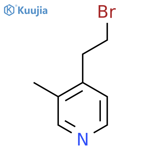 4-(2-bromoethyl)-3-methylpyridine structure