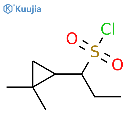 1-(2,2-Dimethylcyclopropyl)propane-1-sulfonyl chloride structure
