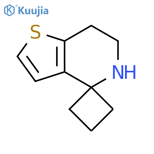 6',7'-dihydro-5'H-spirocyclobutane-1,4'-thieno3,2-cpyridine structure