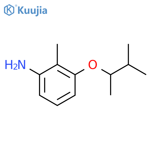 2-methyl-3-(3-methylbutan-2-yl)oxyaniline structure