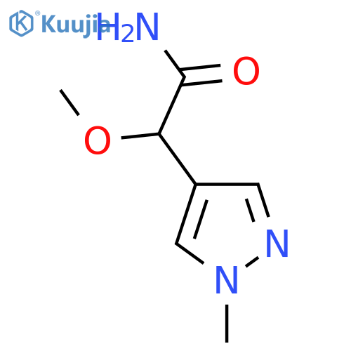 2-Methoxy-2-(1-methyl-1H-pyrazol-4-yl)acetamide structure