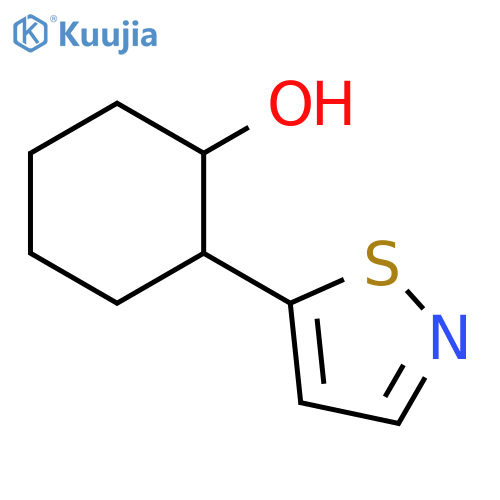 2-(1,2-thiazol-5-yl)cyclohexan-1-ol structure