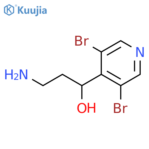 4-Pyridinemethanol, α-(2-aminoethyl)-3,5-dibromo- structure