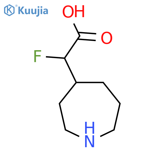 2-(azepan-4-yl)-2-fluoroacetic acid structure