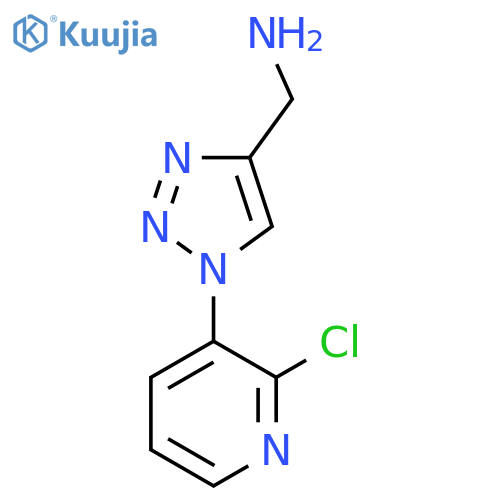 (1-(2-chloropyridin-3-yl)-1H-1,2,3-triazol-4-yl)methanamine structure