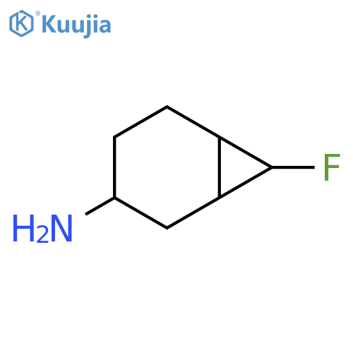 7-fluorobicyclo4.1.0heptan-3-amine structure