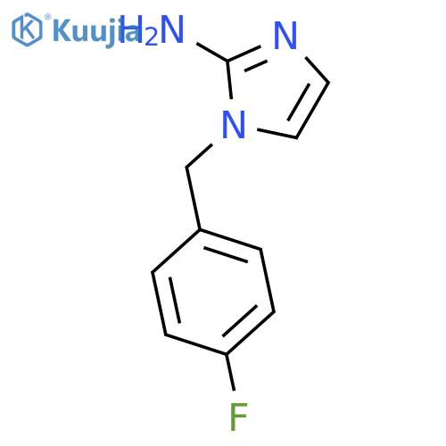 1-(4-fluorophenyl)methyl-1H-imidazol-2-amine structure