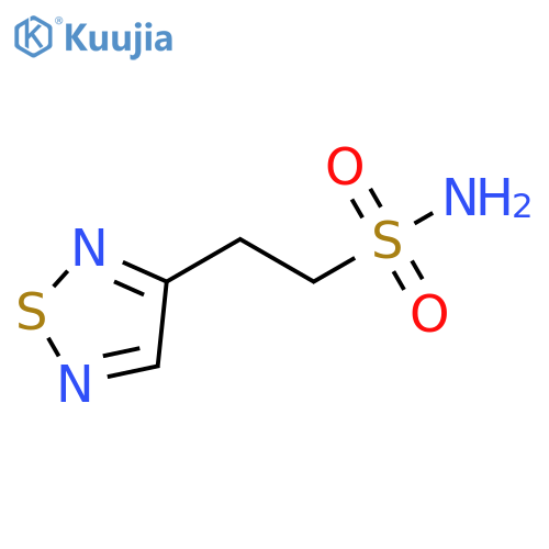 2-(1,2,5-thiadiazol-3-yl)ethane-1-sulfonamide structure