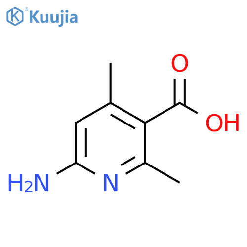3-Pyridinecarboxylic acid, 6-amino-2,4-dimethyl- structure