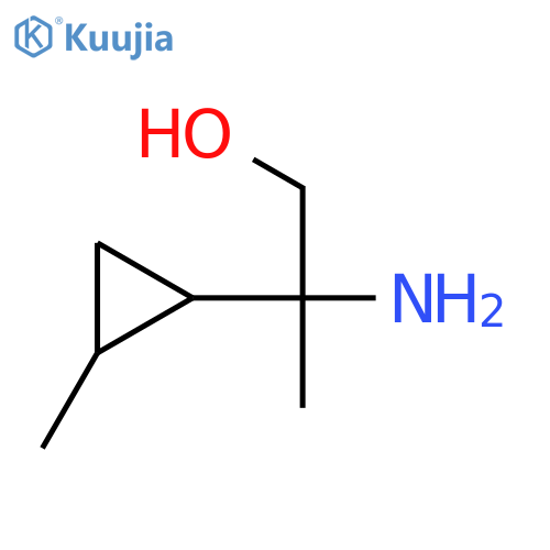 2-amino-2-(2-methylcyclopropyl)propan-1-ol structure