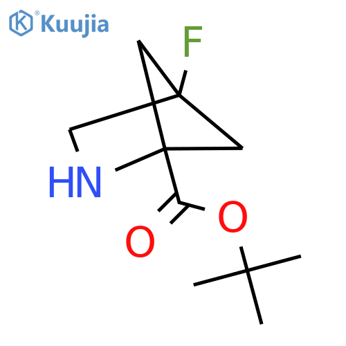 tert-butyl 4-fluoro-2-azabicyclo2.1.1hexane-1-carboxylate structure