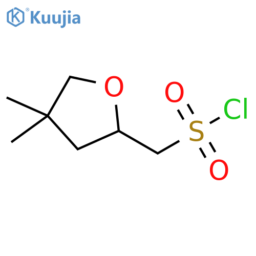 (4,4-dimethyloxolan-2-yl)methanesulfonyl chloride structure