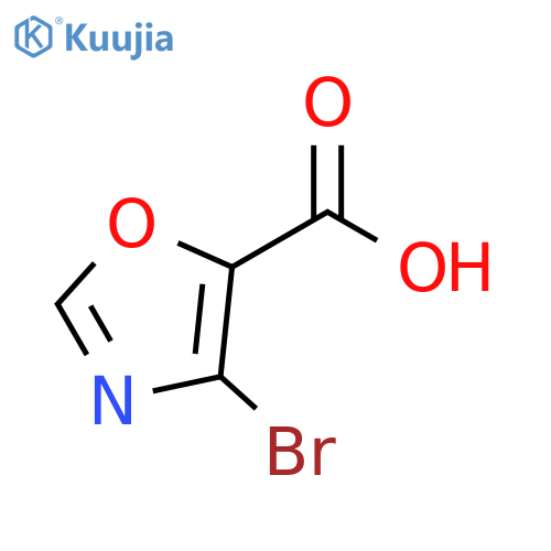 4-bromo-1,3-oxazole-5-carboxylic acid structure