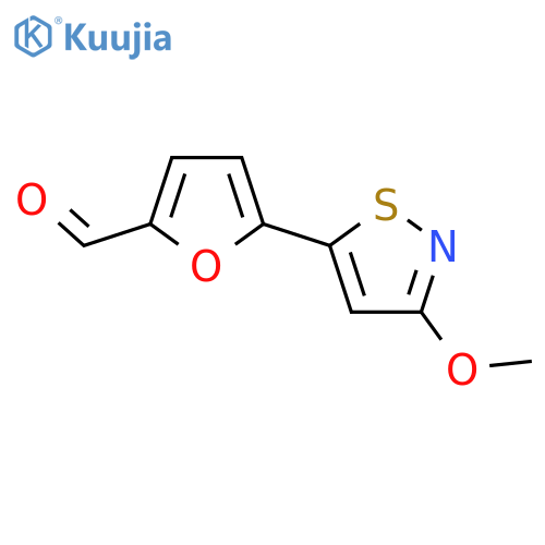 5-(3-Methoxy-1,2-thiazol-5-yl)furan-2-carbaldehyde structure