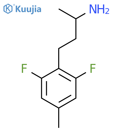 4-(2,6-difluoro-4-methylphenyl)butan-2-amine structure
