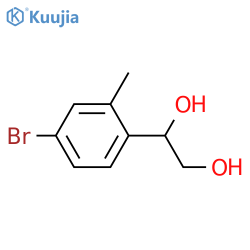 1-(4-bromo-2-methylphenyl)ethane-1,2-diol structure