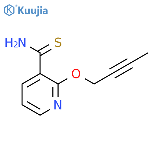 2-(But-2-ynyloxy)pyridine-3-carbothioamide structure