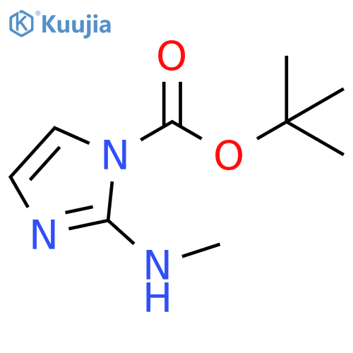 tert-butyl 2-(methylamino)imidazole-1-carboxylate structure