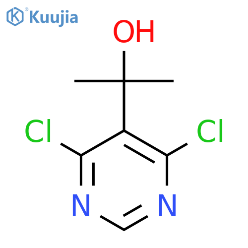 2-(4,6-dichloropyrimidin-5-yl)propan-2-ol structure